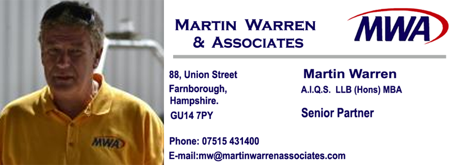 Quantity Surveyor London Hampshire Oxfordshore Surrey Martiin Warren & Associates